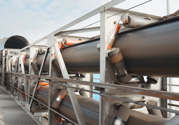 Large-Diameter Aramid Pipe Conveyor System