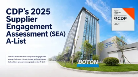 BOTON Receives CDP Supplier Engagement Assessment A Rating for Climate Action