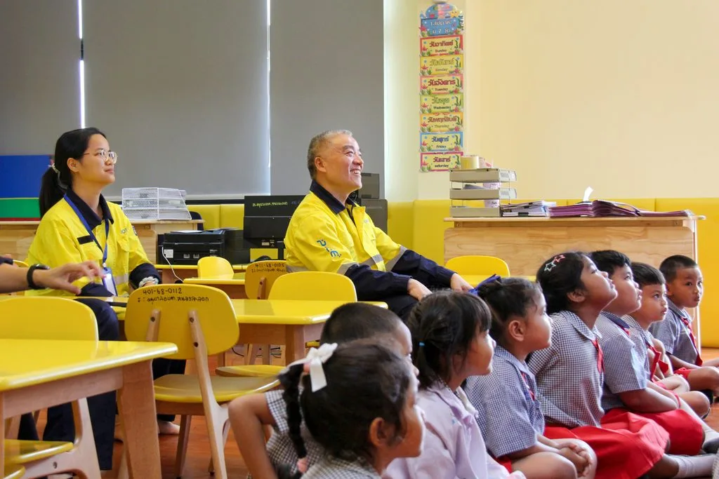 BOTON Delegation Visits a Classroom in Rayong